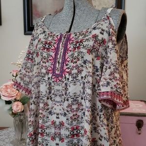 Cold shoulder blouse